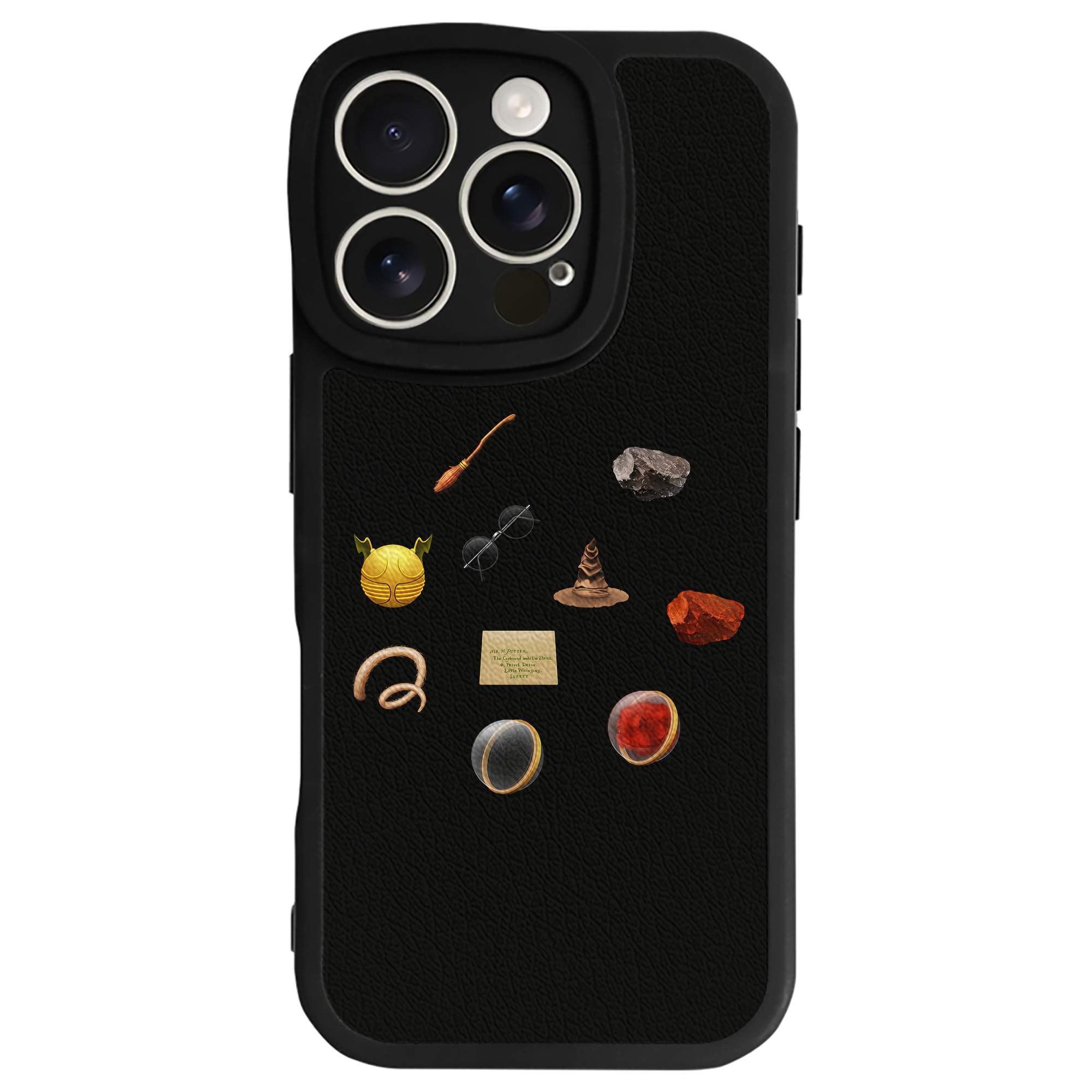 （画像用） Harry Potter ハリー・ポッターシリーズ 【iPhone 16シリーズ対応】シリコンスマホケース（レザー調） 材質：シリコン